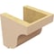 Ekena Millwork 6"W x 6"D x 6"H Wide Van Buren Rough Cedar Woodgrain TimberThane Corbel, Primed Tan CORUR06X06X06VANRCPR - alternate 4
